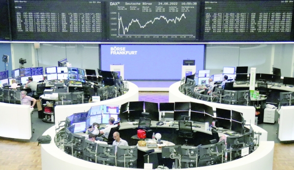 Stocks, euro edge higher as markets await Jackson Hole signals