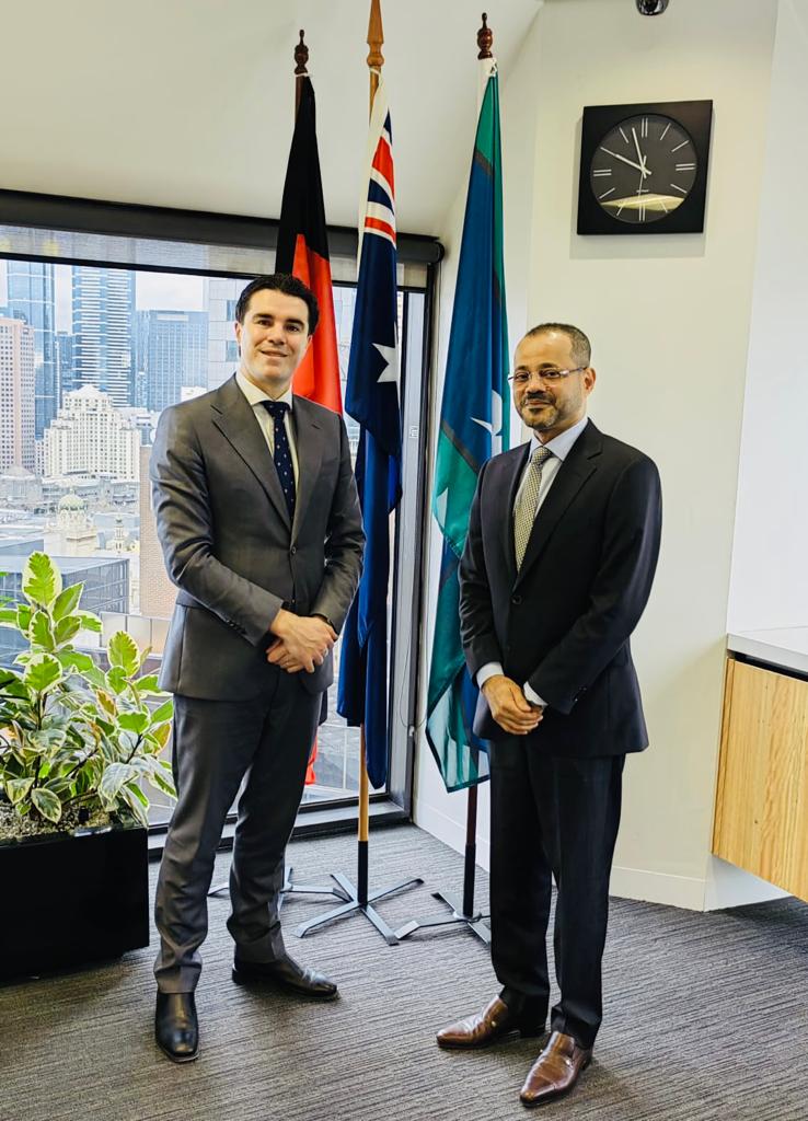 وزير الخارجية يلتقي نائب وزيرة الخارجية الأسترالية