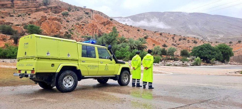 هيئة الدفاع المدني والإسعاف: لم تُسجَّل أي خسائر بشرية يوم أمس جرّاء الأمطار الغزيرة وجريان الأودية