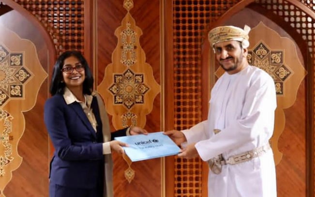 وكيل وزارة الخارجية للشؤون الدبلوماسية يتسلّم أوراق اعتماد ممثلة منظمة اليونيسيف