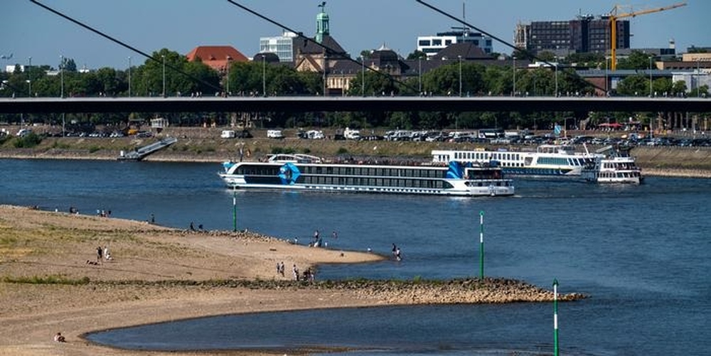 انخفاض قياسي في منسوب مياه نهر الراين