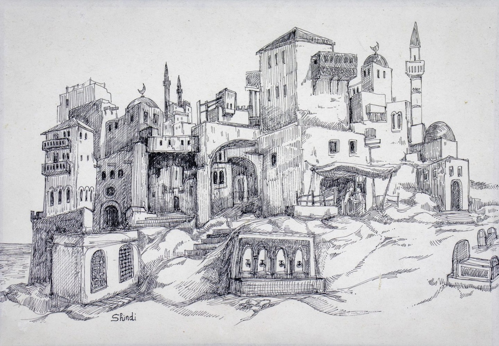 لوحات الفنان صالح أبو شندي.. بطولة المكان