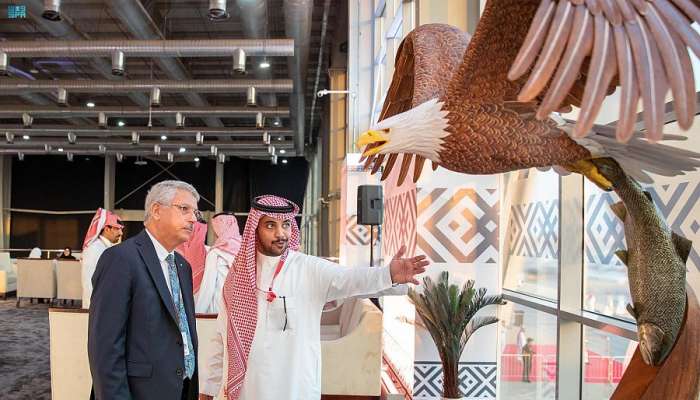 Six ambassadors visit Saudi International Falcons and Hunting Exhibition