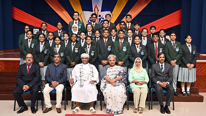 Indian School Al Ghubra holds investiture ceremony