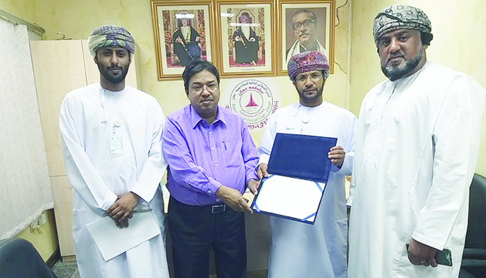 ‘Letter of appreciation’ for Bangladesh Social Club in Oman