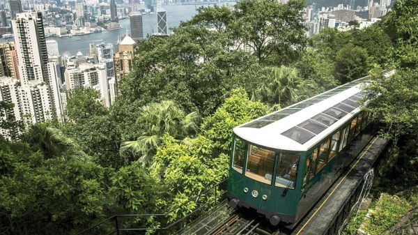 Peak Tram back on track in tourist-devoid Hong Kong