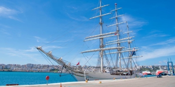 Shabab Oman II arrives at Tangier Port of Morocco