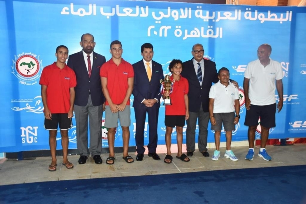 مصر تحتكر المراكز الأولى في ختام البطولة العربية للسباحة