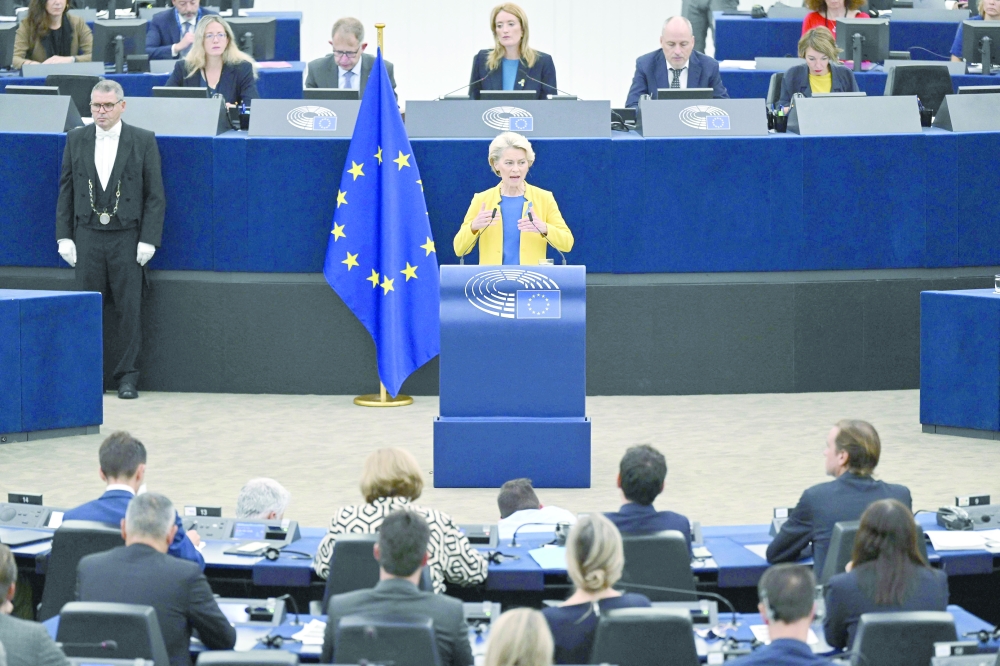 فون دير لايين تعد بالتضامن مع أوكرانيا وبإصلاح قطاع الطاقة الأوروبي