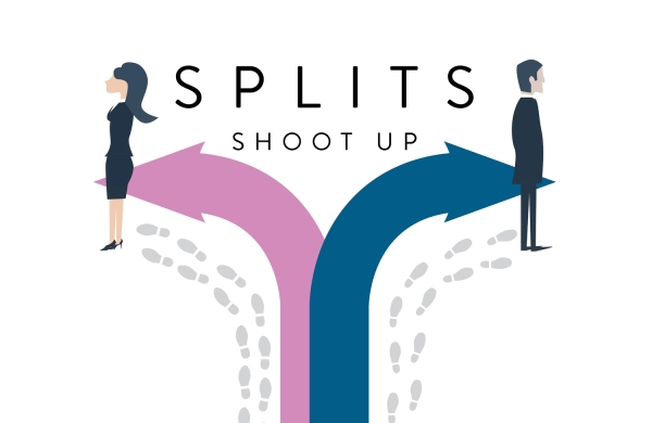 Splits shoot up