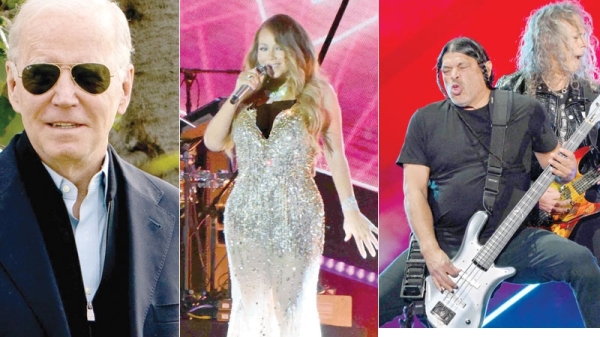 Metallica, Biden and Mariah Carey come together against poverty