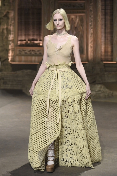 Dior turns heels and corsets into 'ironic power dressing'