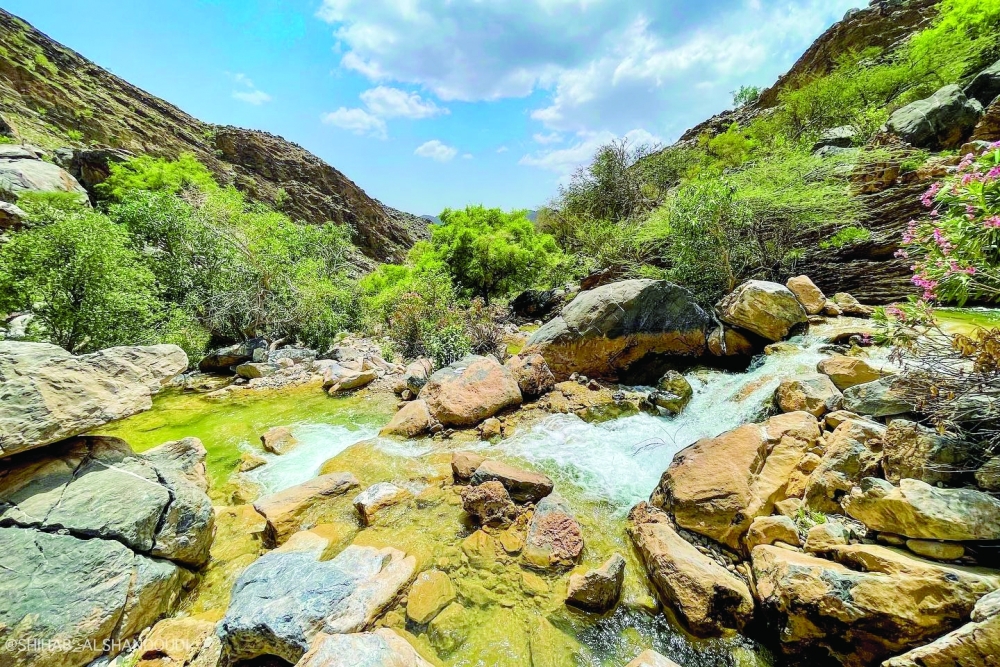 وادي الهجر بعبري.. تحفة فنية بين الجبال الشاهقة