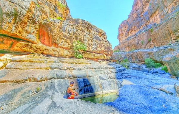 The hiking trails of Misfat al Abriyeen