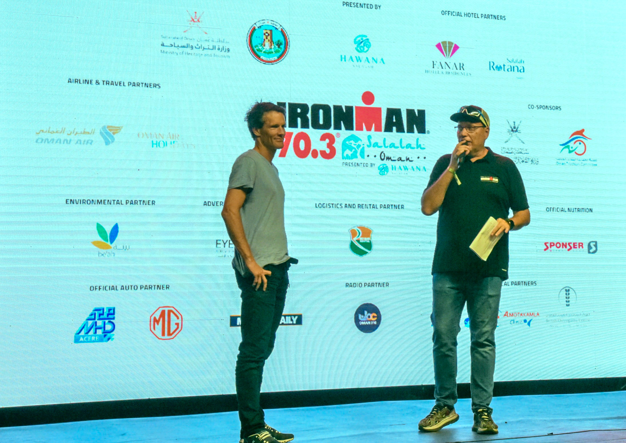 افتتاح مسابقة الترايثلون الرجل الحديدي 70.3 صلالة