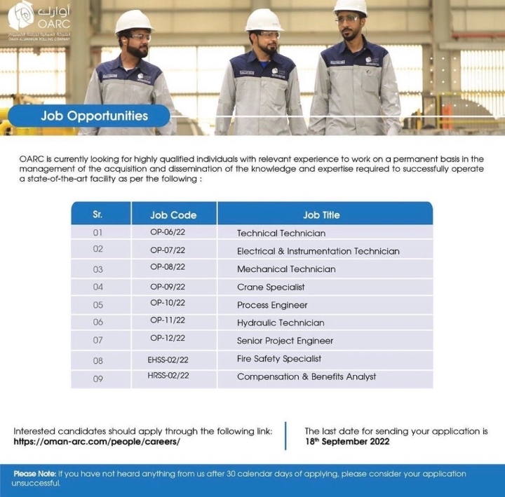 الشركة العمانية لدرفلة الألمنيوم تعلن وظائف شاغرة 2 IMG ٢٠٢٢٠٩١٢ ٠٠٥٨٢٦