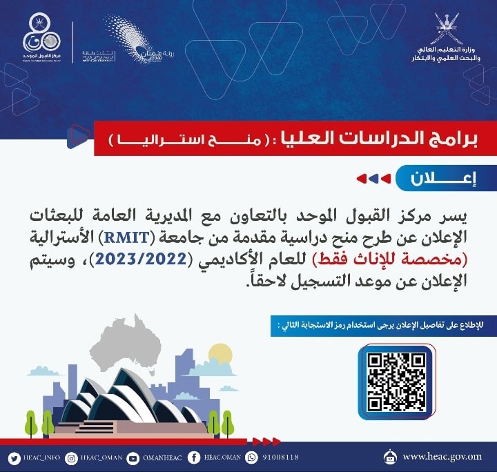 الإعلان عن منح دراسية مقدمة من جامعة (RMIT) الأسترالية 2 IMG ٢٠٢٢٠٩١٧ ٠٥١٣٥٤