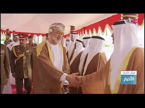 جلالة السلطان المعظم في مقدمة مودعي سمو الشيخ رئيس دولة الإمارات العربية المتحدة لدى مغادرته البلاد