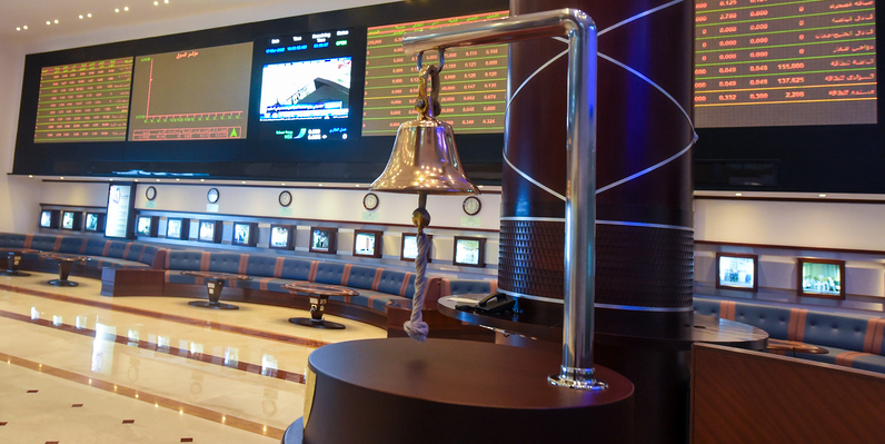 انخفاض مؤشر بورصة مسقط بنسبة 44ر0 بالمائة