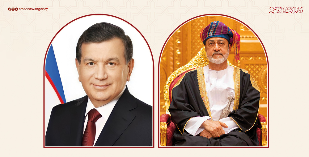 جلالةُ السُّلطان يتلقّى برقية شكر جوابية من رئيس جمهورية أوزبكستان