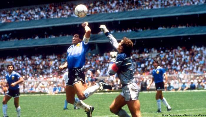 Diego Maradona’s ‘hand of God’ ball will be auctioned
