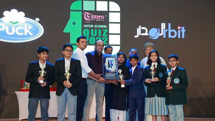 ISWK, Indian School Salalah are winners of Times of Oman/Shabiba English Quiz