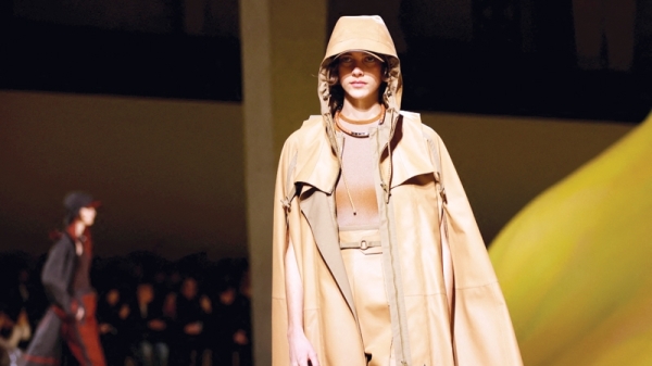 Hermes takes polished fashion to desert rave set at Paris Fashion Week