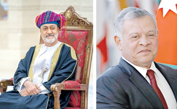 King of Jordan arrives on Tuesday