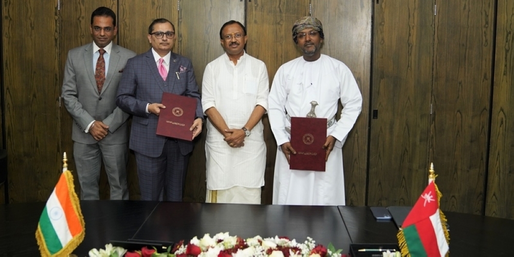 مذكرة تفاهم لدراسة إمكانية ربط بعض أنظمة المدفوعات بين سلطنة عُمان والهند