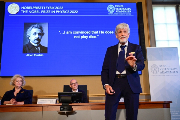 Nobel Prize in Physics awarded to scientists Aspect, Clauser and Zeilinger