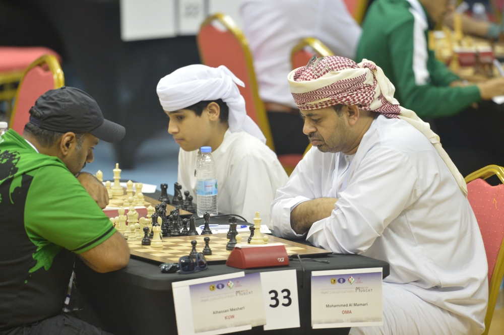 غداً.. الكشف عن بطل بطولة آسيا لهواة الشطرنج مسقط