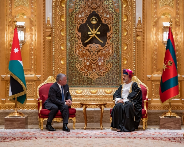 King Abdullah II departs after two-day visit