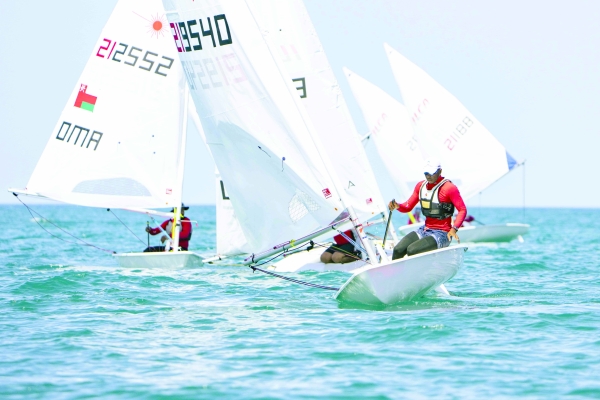 Omani sailors shine on the first day of Arab Sailing 2022