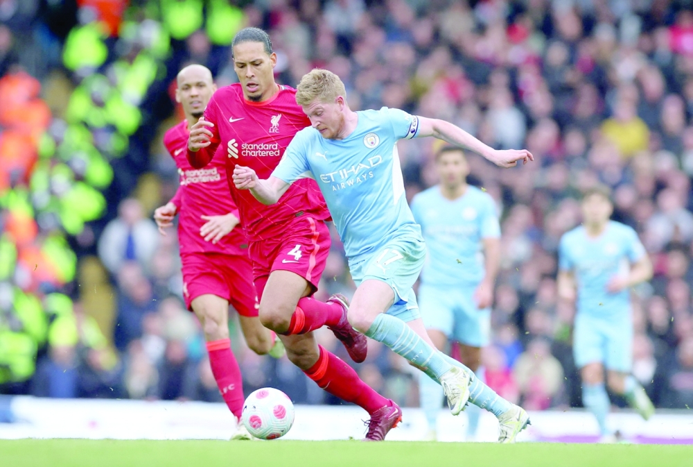 مواجهة مصيرية لليفربول مع مانشستر سيتي