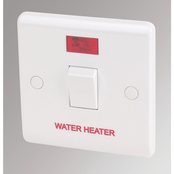 Switch off the heater before using water: MEDC