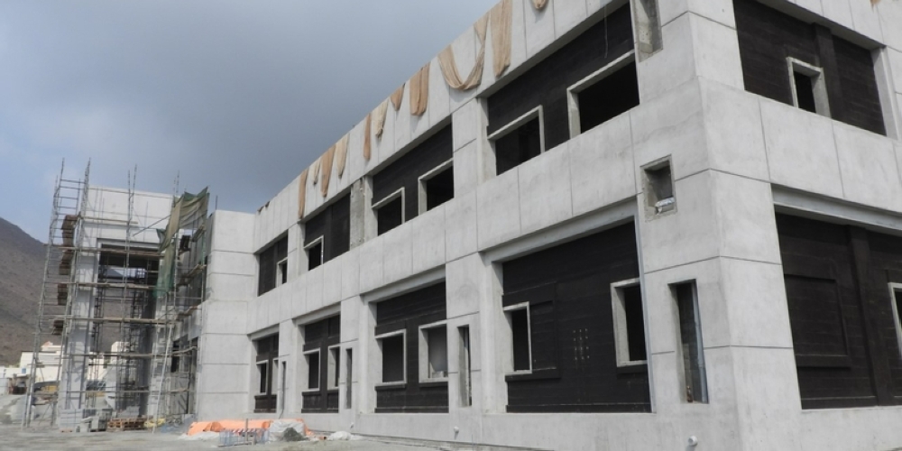 67 % نسبة الإنجاز في مستشفى مدحاء الجديد