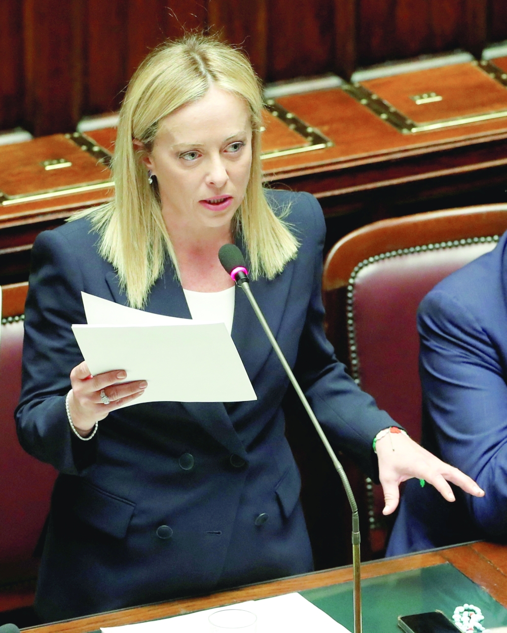 نأت بنفسها عن الفاشية
ميلوني : ايطاليا “جزء من أوروبا الديموقراطية”