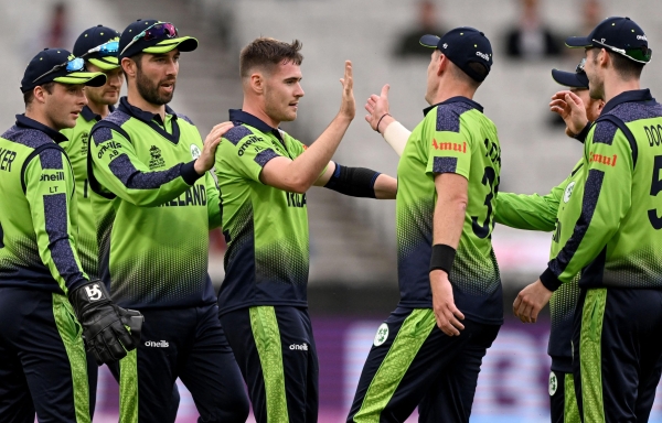 Ireland shock England in rain-hit match
