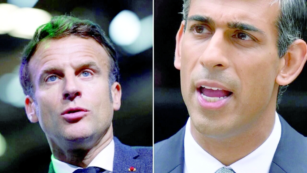 خلال أول إتصال هاتفي:
سوناك وماكرون يبحثان تعزيز التعاون بين البلدين .. ويتفقان على عقد قمة العام القادم