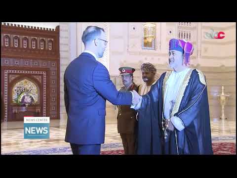 HM Sultan Haitham bin Tarik receives the credentials of a number of ambassadors at Al Baraka Palace.