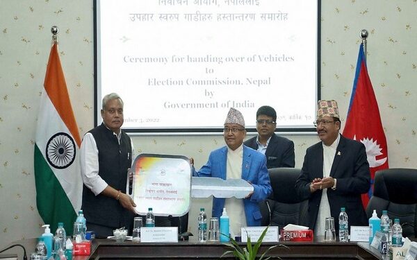 India gifts over 80 vehicles to Nepal election commission for upcoming polls