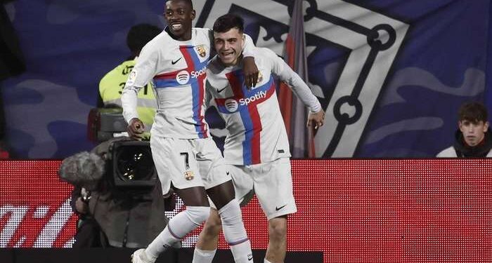 Barcelona cement Laliga lead after 10-man Osasuna comeback 1 Barcelona cement Laliga lead after 10-man Osasuna comeback