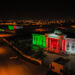 Salalah decorated with flags and lights for the 52nd National Day
