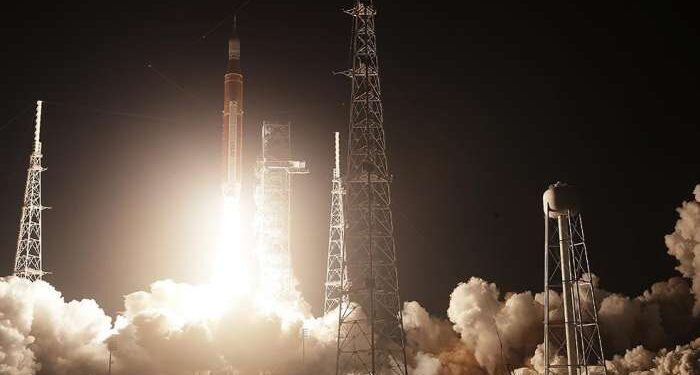 NASA’s Mightiest Moon Rocket Lifts off 50 Years after Apollo 1 NASA’s Mightiest Moon Rocket Lifts off 50 Years after Apollo