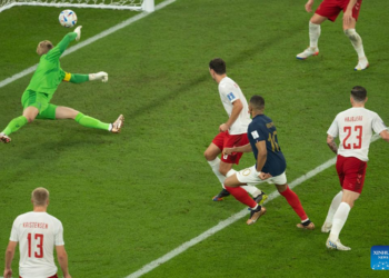 FIFA WC: Kylian Mbappe nets brace as France defeat Denmark to book Round of 16 spot