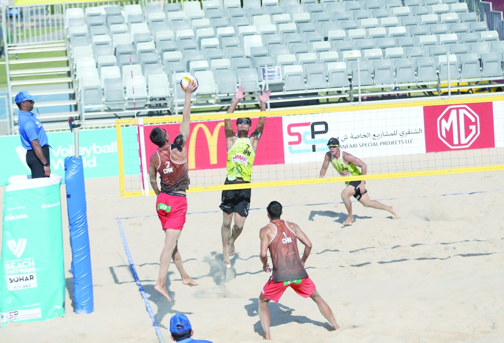 مستويات فنية عالية في الجولة العالمية “فيوتشير عمان” للكرة الطائرة الشاطئية
