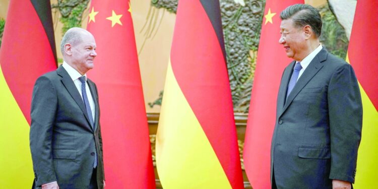 شي يبلغ شولتس: تقويض الثقة أمر سهل وإعادة بنائها صعبة