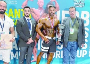 Oman body builders bag 4 medals