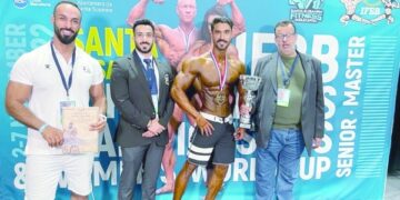 Oman body builders bag 4 medals