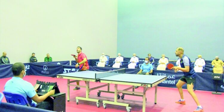 16 ناديا تتنافس على لقب بطولة العموم لكرة الطاولة